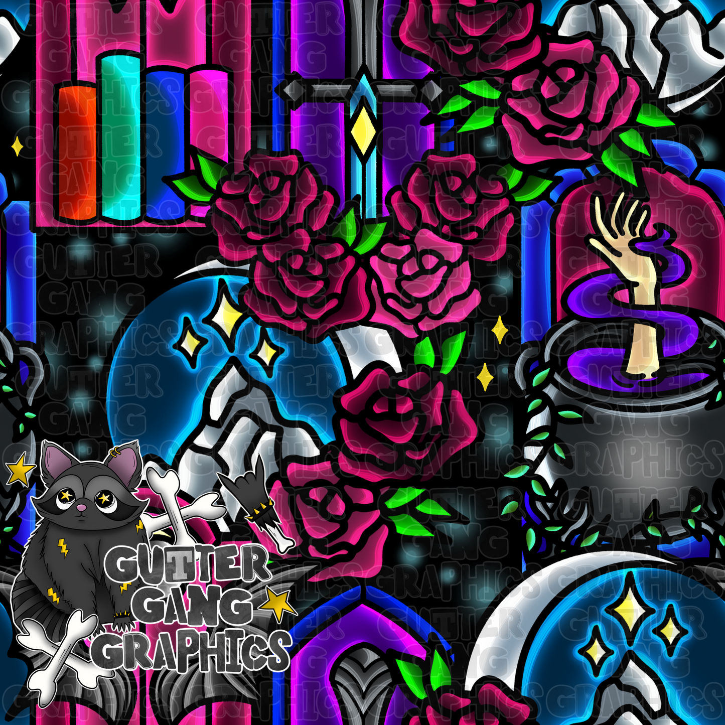 Stained Glass Aco-babe Seamless File