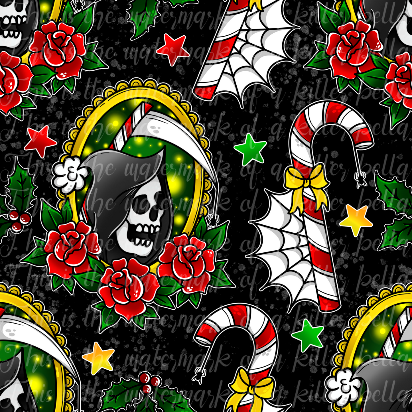 Grim Christmas Seamless File