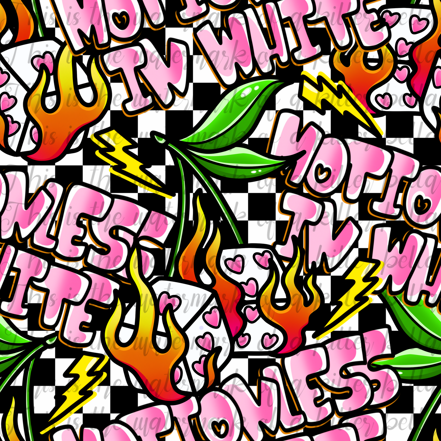 Flame Dice MIW Seamless File