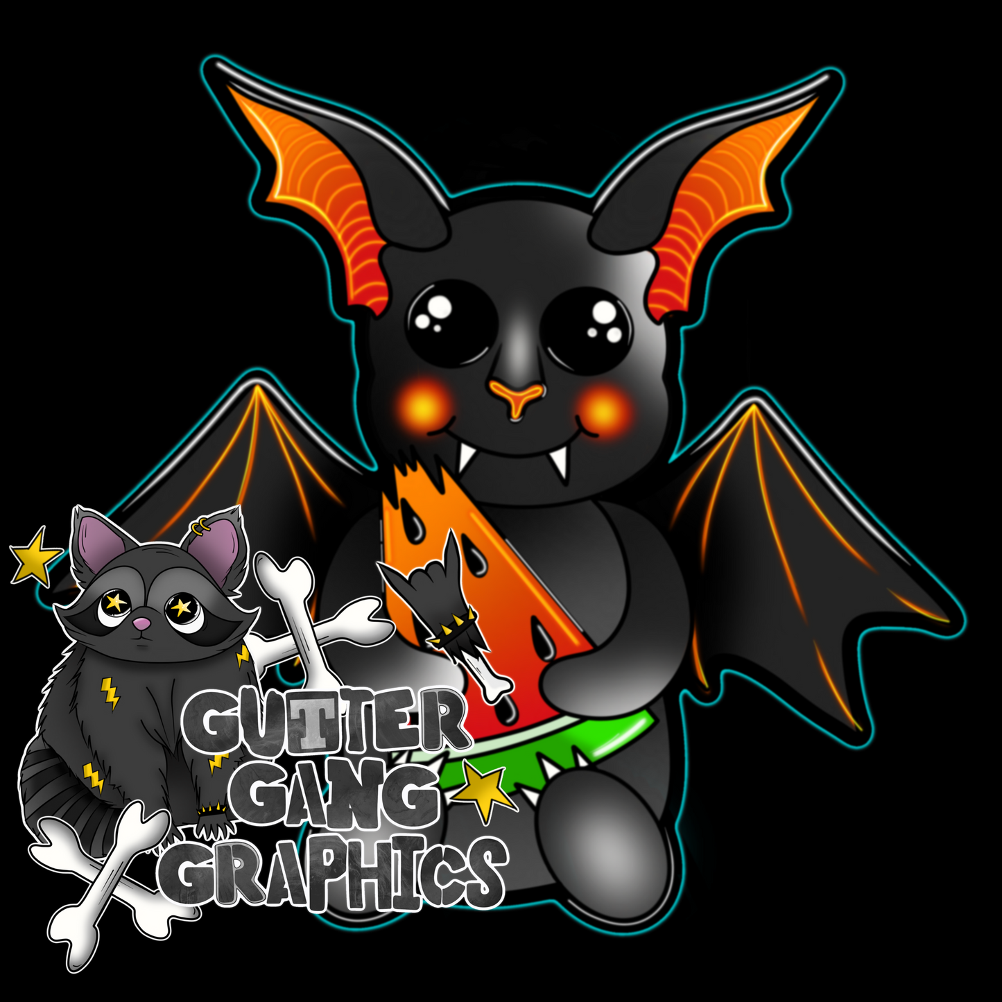 Batty 4 Watermelon PNG