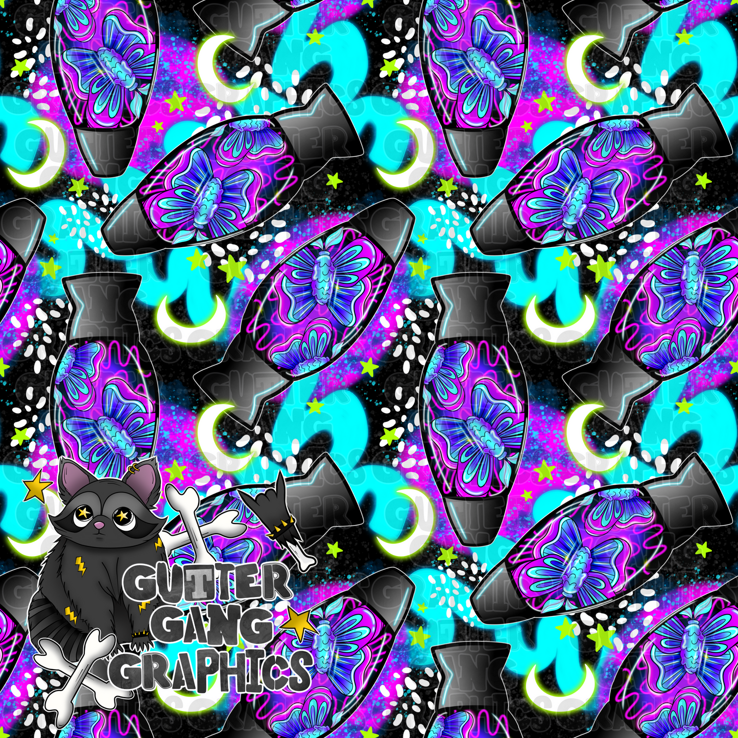 Moth Lava Lamp #2 Seamless File