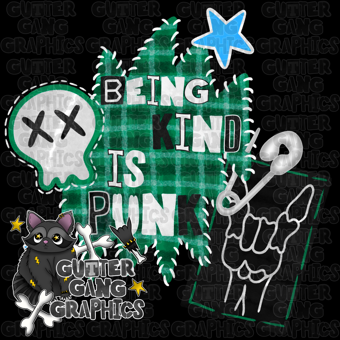 Nice is punk *green* PNG