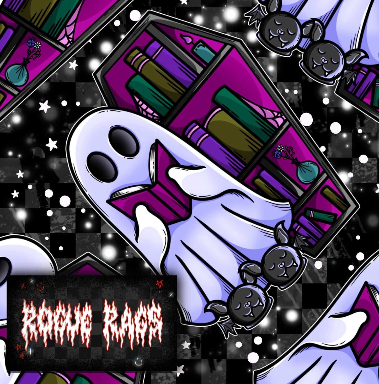 Bookish Ghostie #3 Seamless File