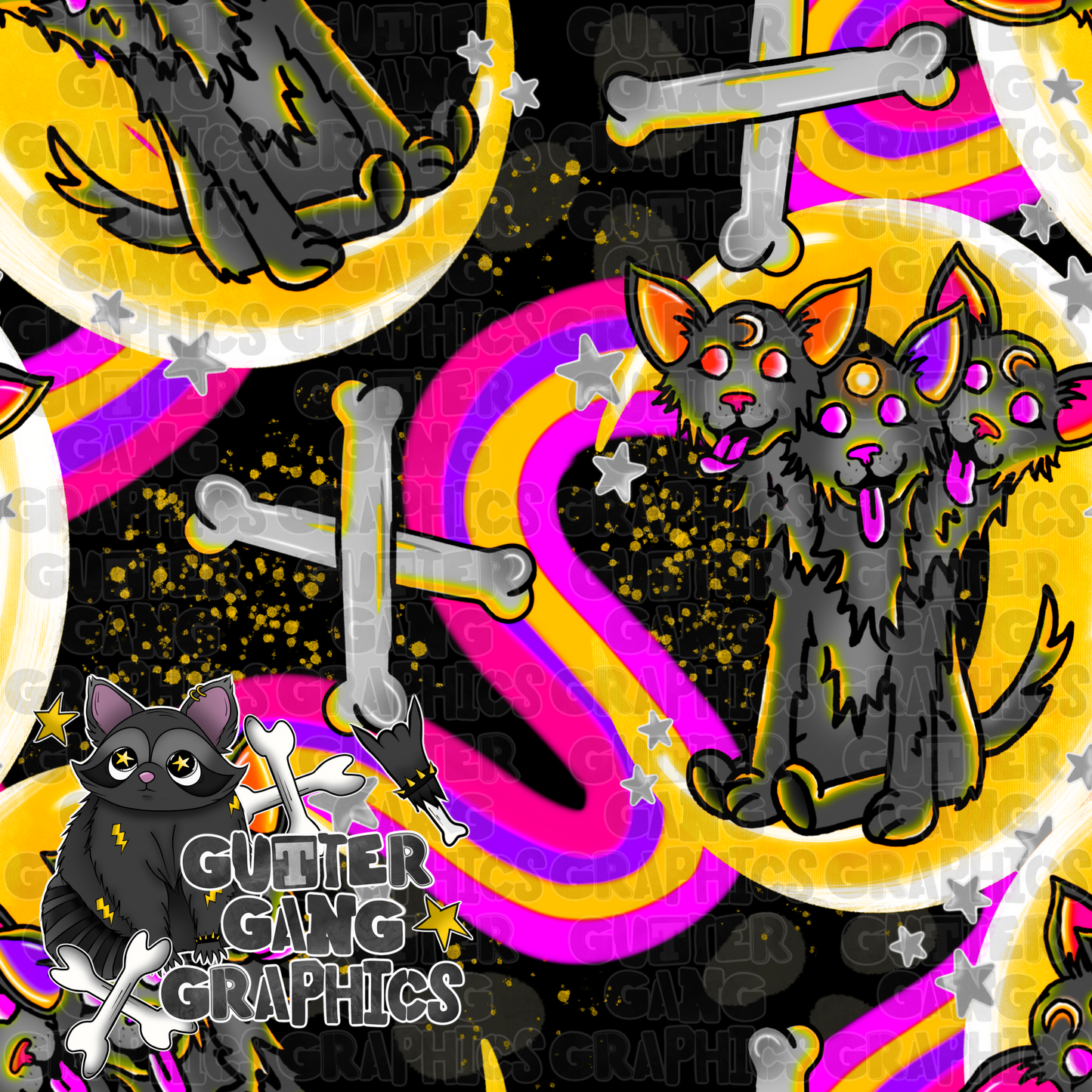 Neon Cerberus #2 Seamless File