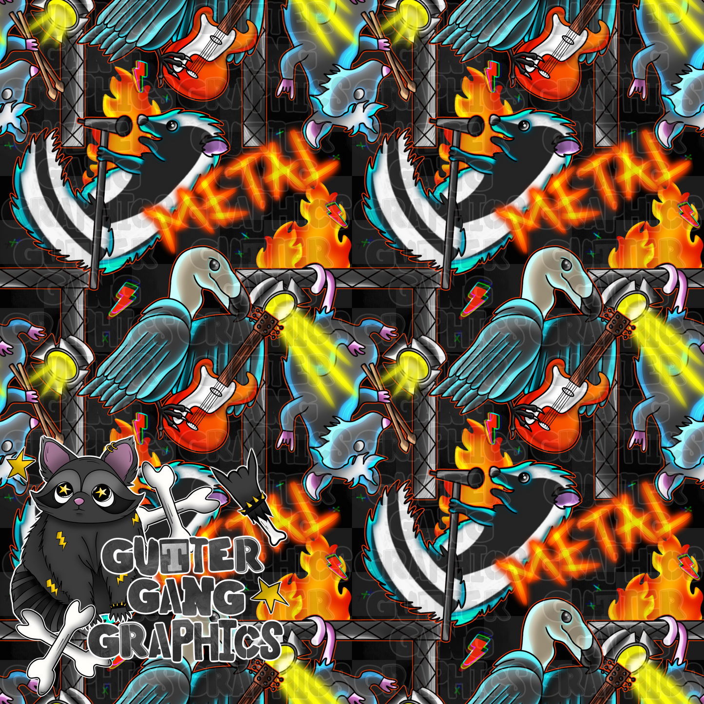 Gutter Critter Rock Seamless File