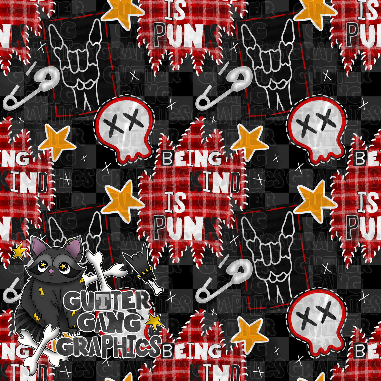 Nice is punk *red* Seamless File