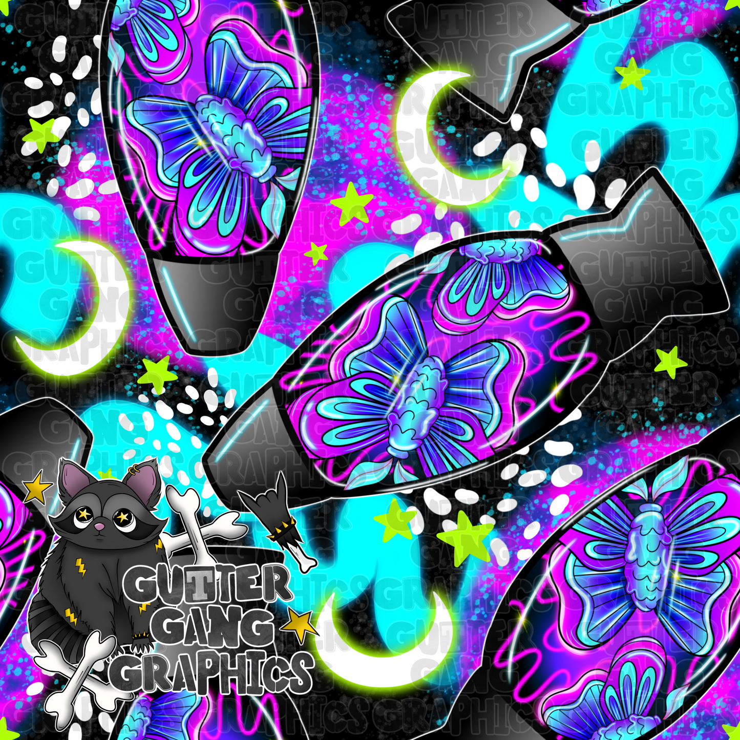 Moth Lava Lamp #2 Seamless File