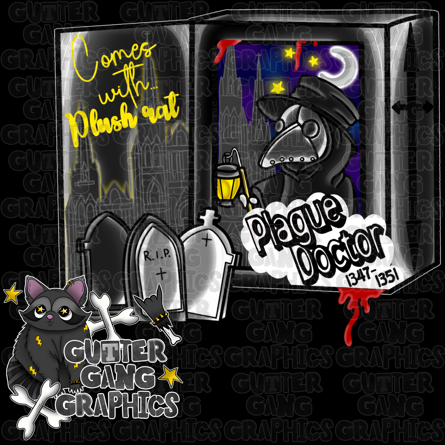 Plague Doctor Figurine PNG