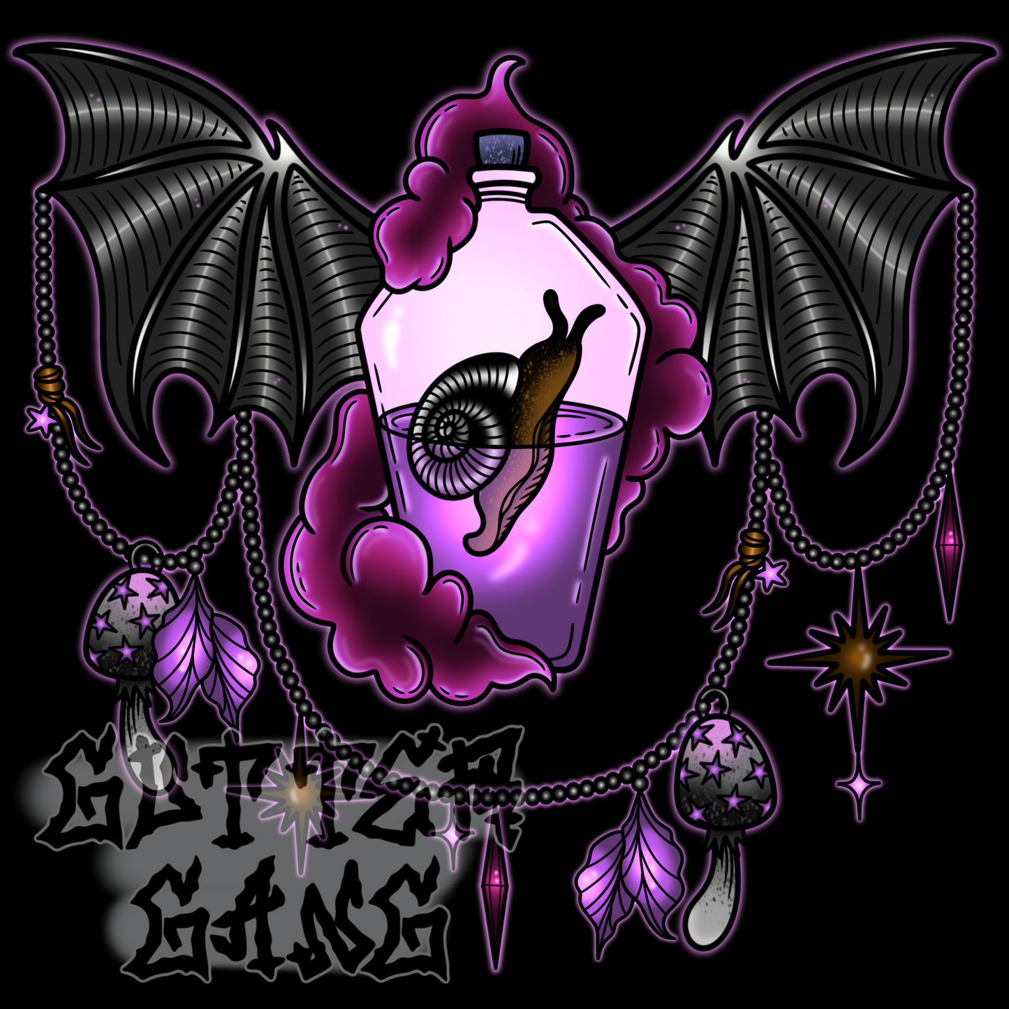 Snail Knick Knack Chain #2 PNG