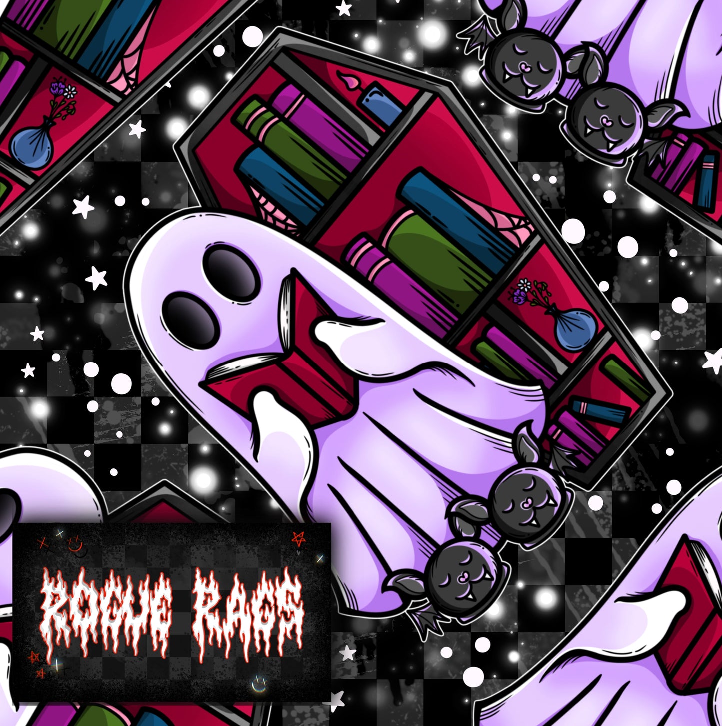 Bookish Ghostie #1 Seamless File