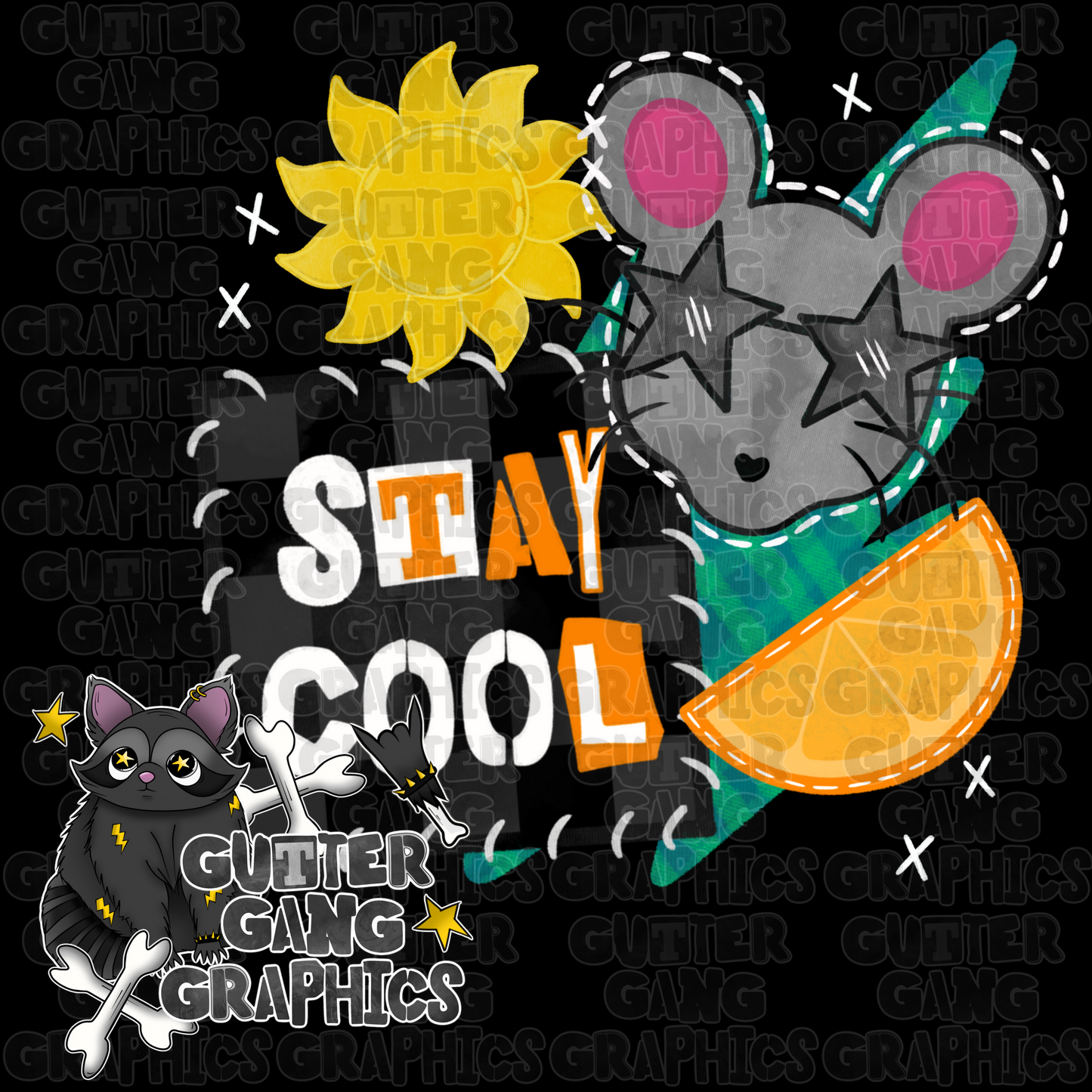 Stay Cool Patches PNG