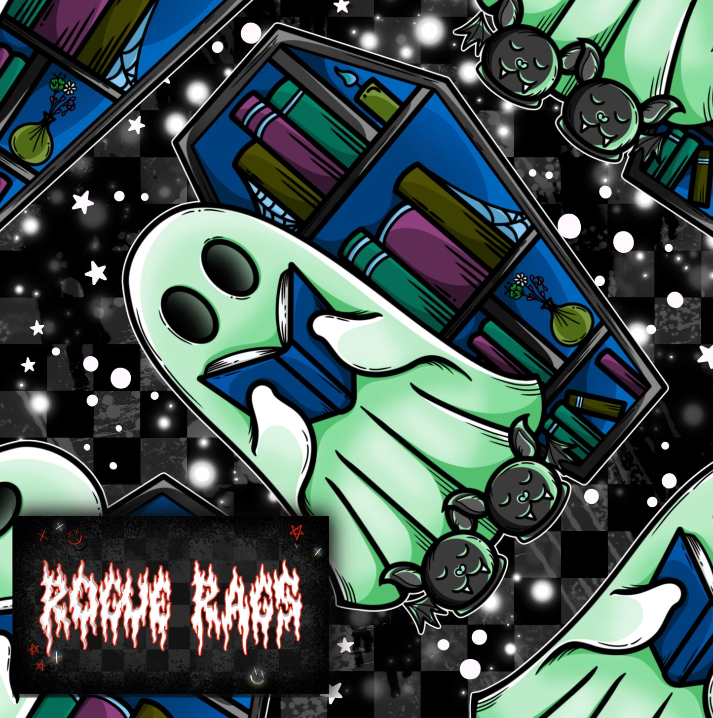 Bookish Ghostie #2 Seamless File