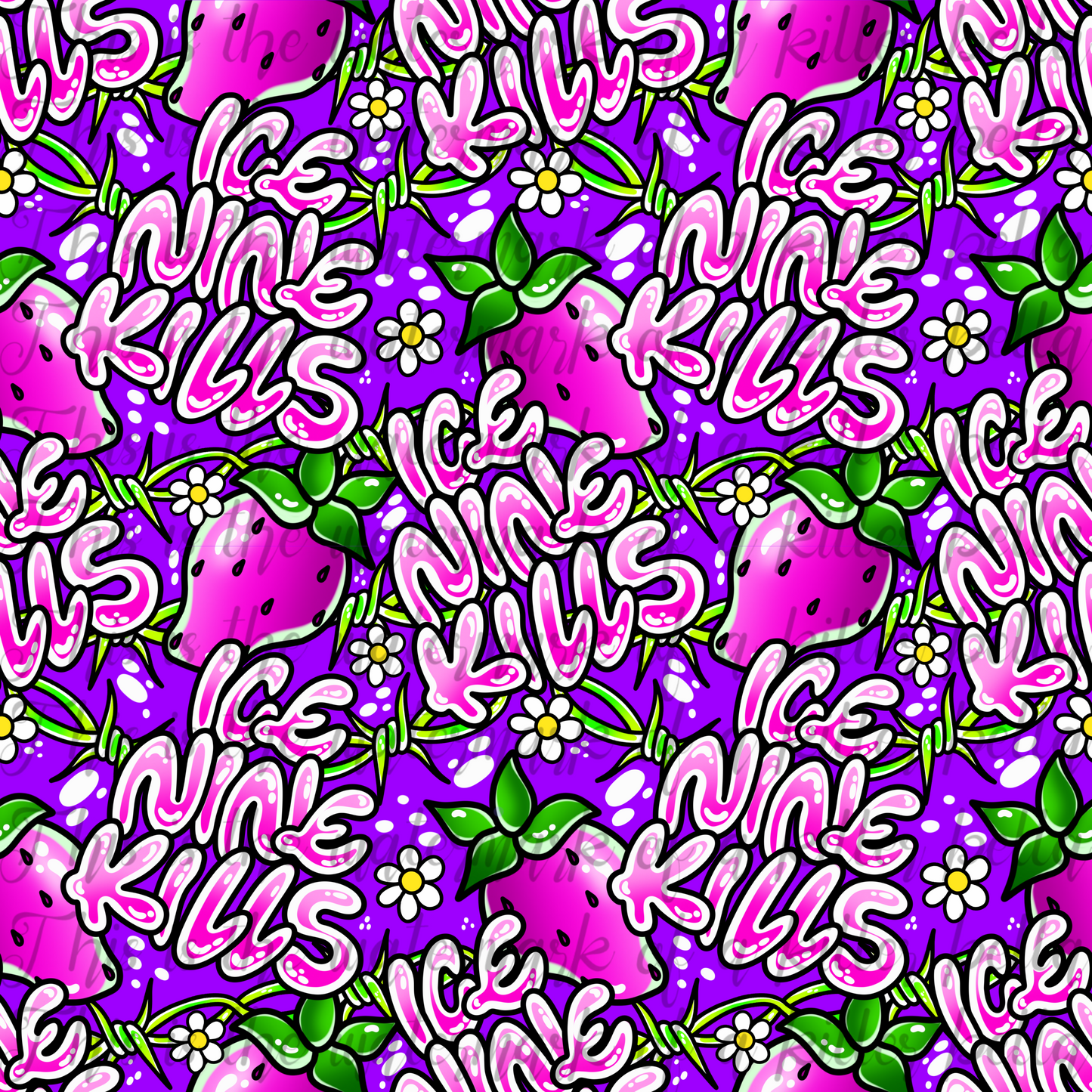Strawberry INK Seamless File