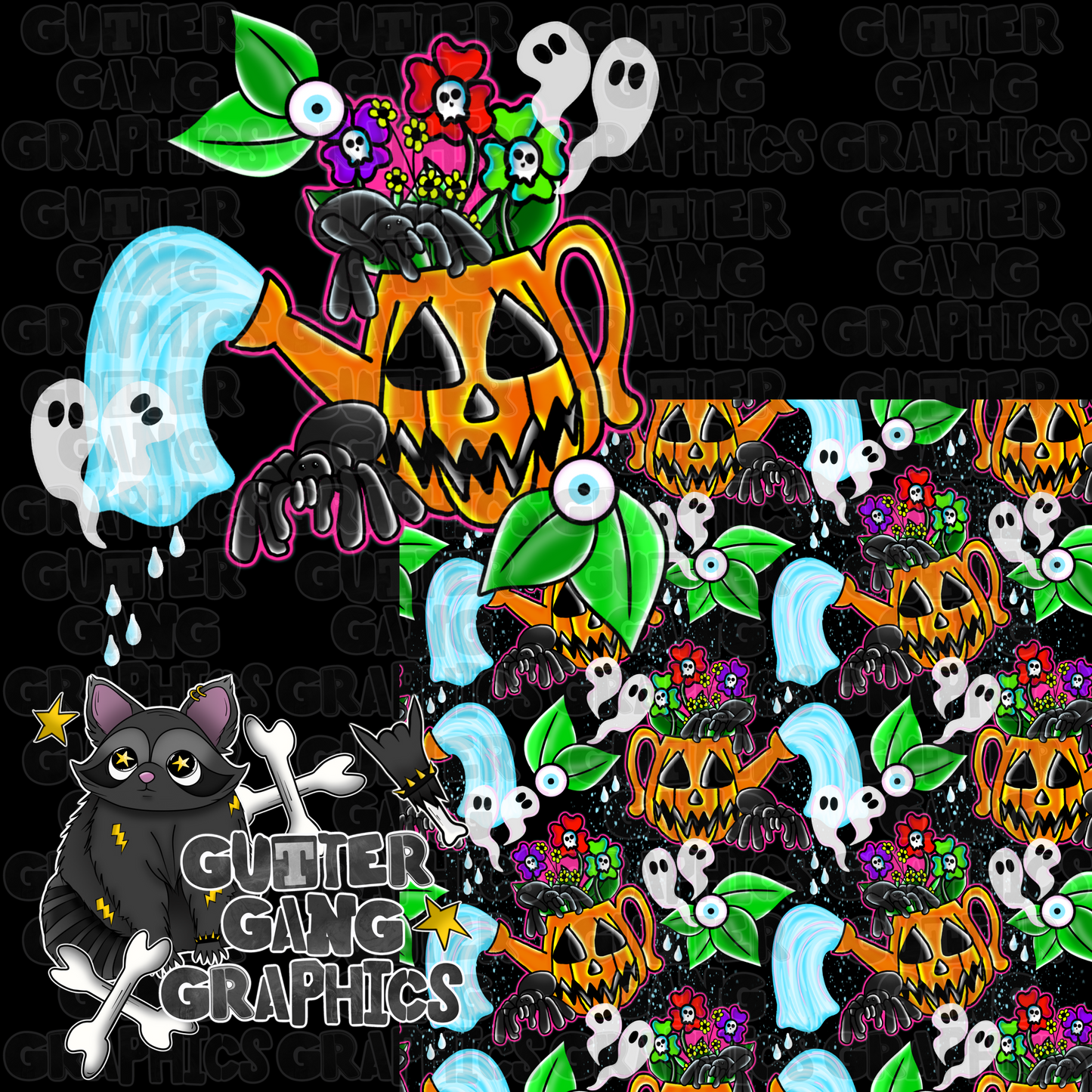 Spooky Spring Seamless & PNG Pack pink*