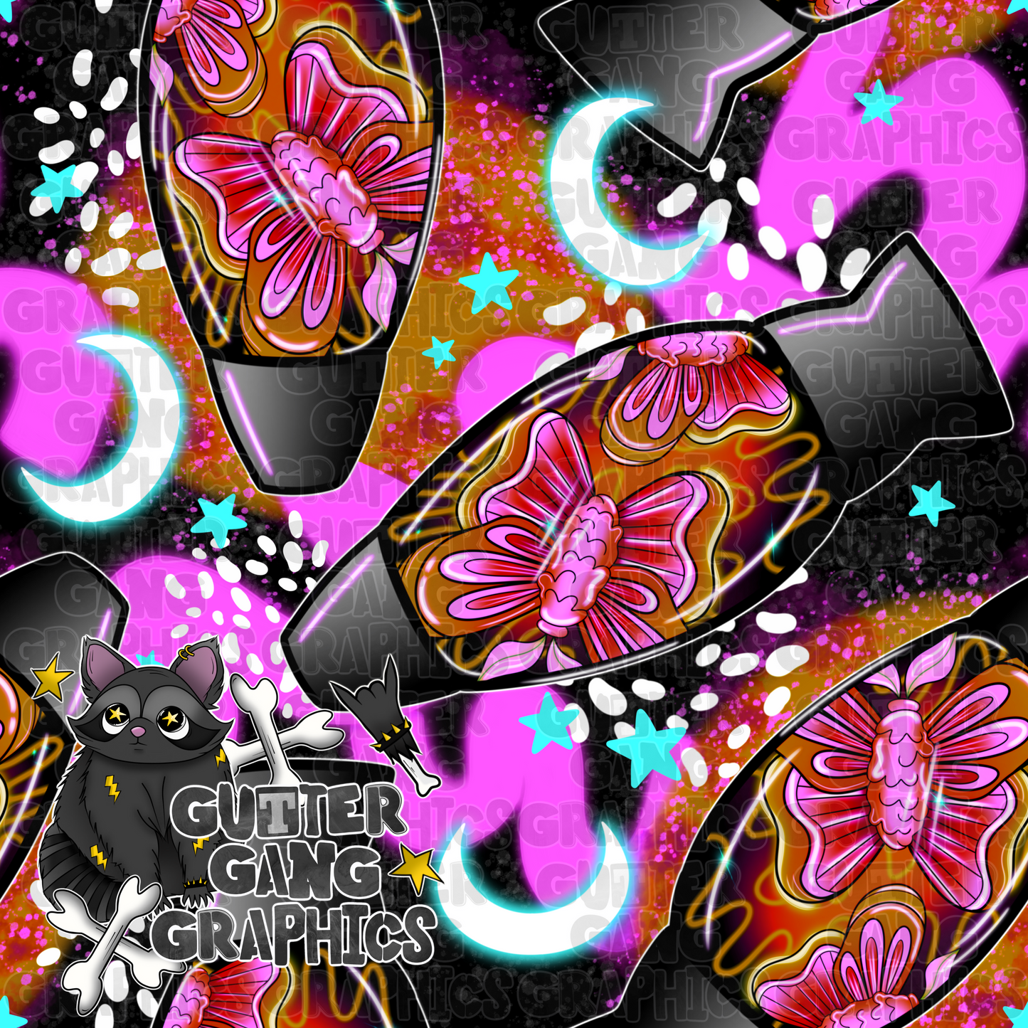 Moth Lava Lamp #1 Seamless File