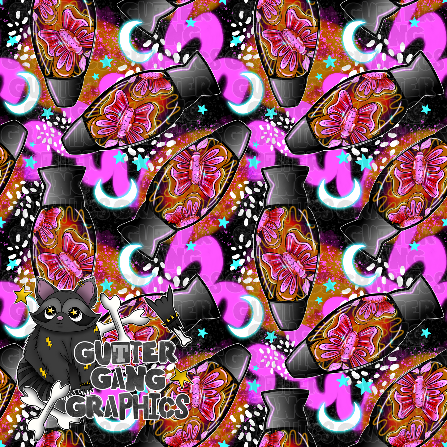 Moth Lava Lamp #1 Seamless File