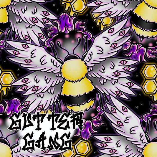 Purple Biblical Bee Seamless File