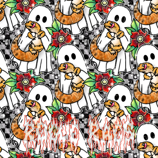 Leopard Gecko Ghostie #2 Seamless File