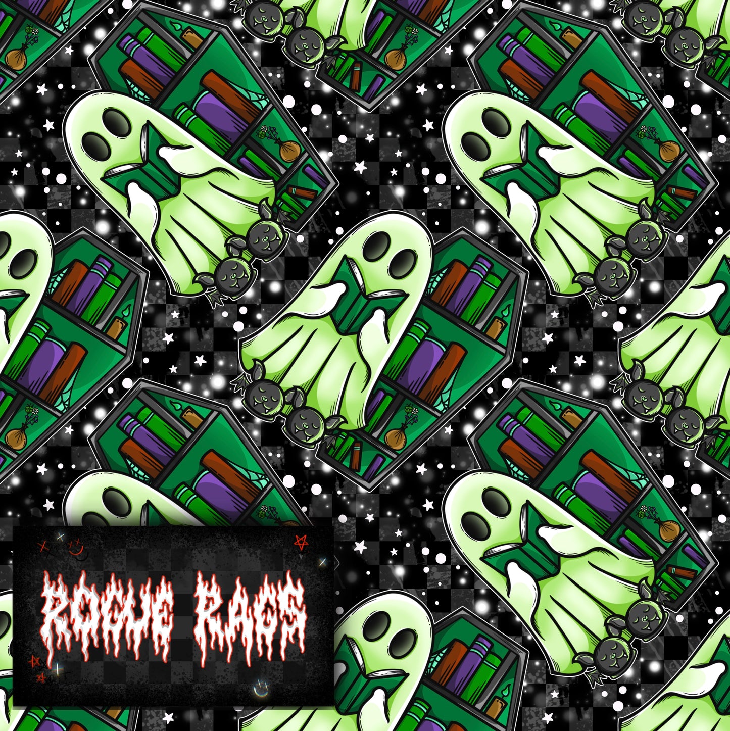 Bookish Ghostie #4 Seamless File