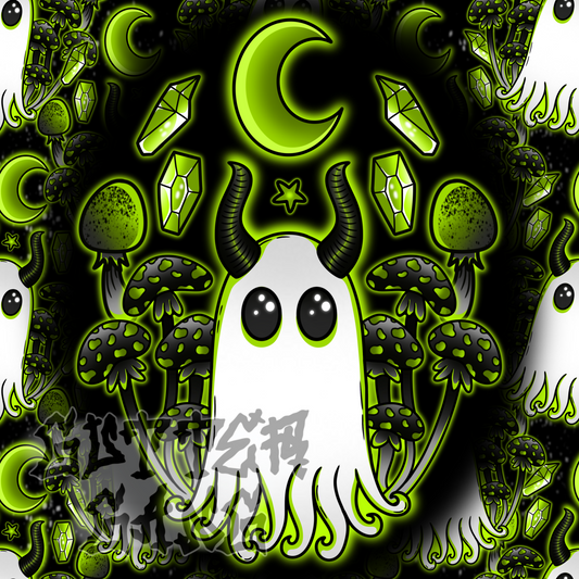 Green Haunted Mushies PNG