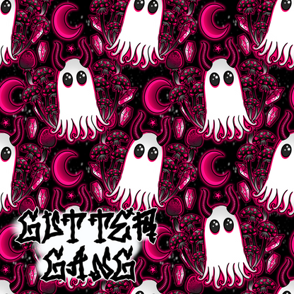 Pink Haunted Mushies Seamless File