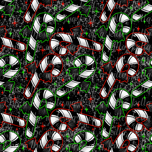 Candy Cane Bats Seamless File