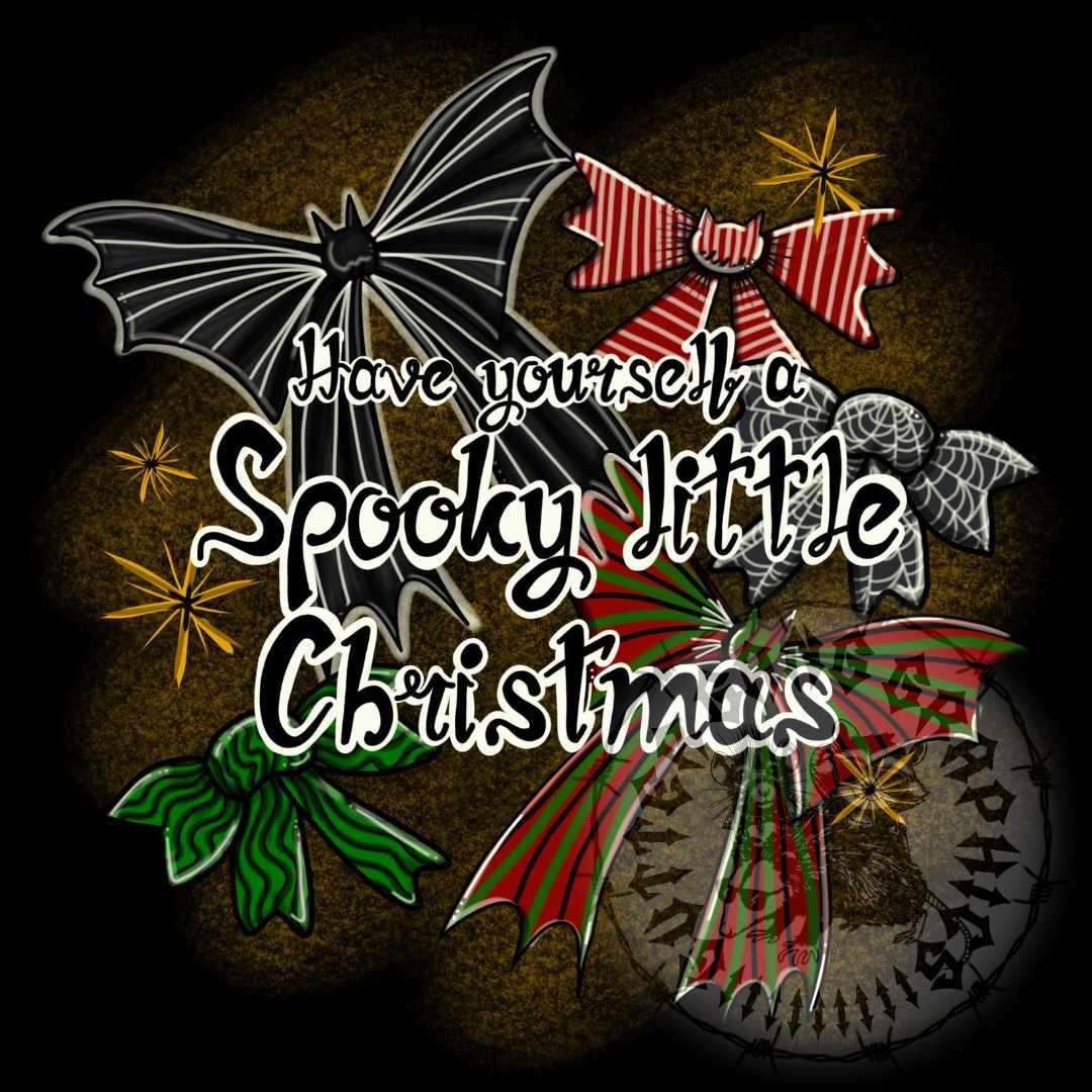 Spooky X-Mas Bows PNG