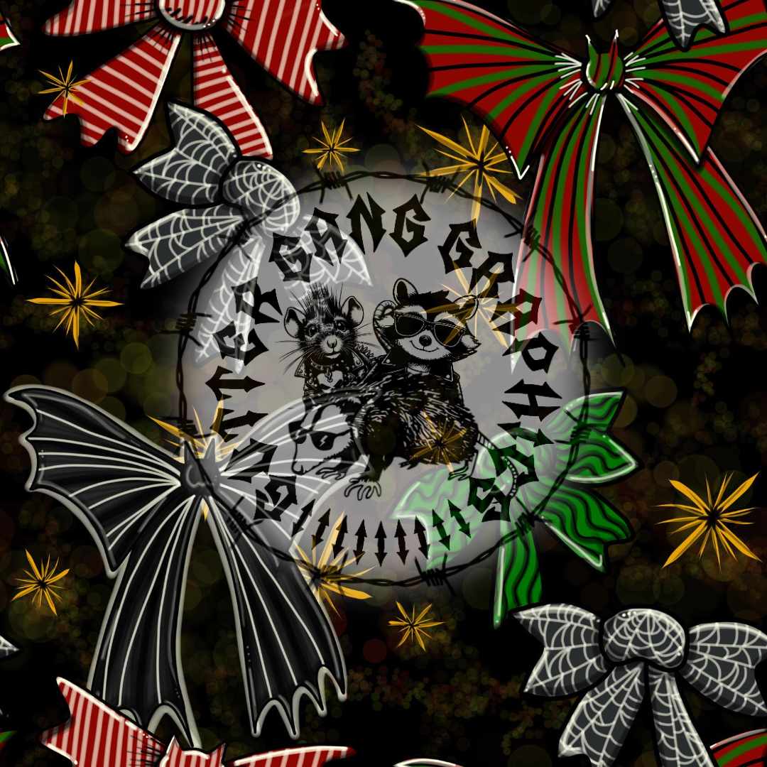 Spooky X-Mas Bows Seamless File