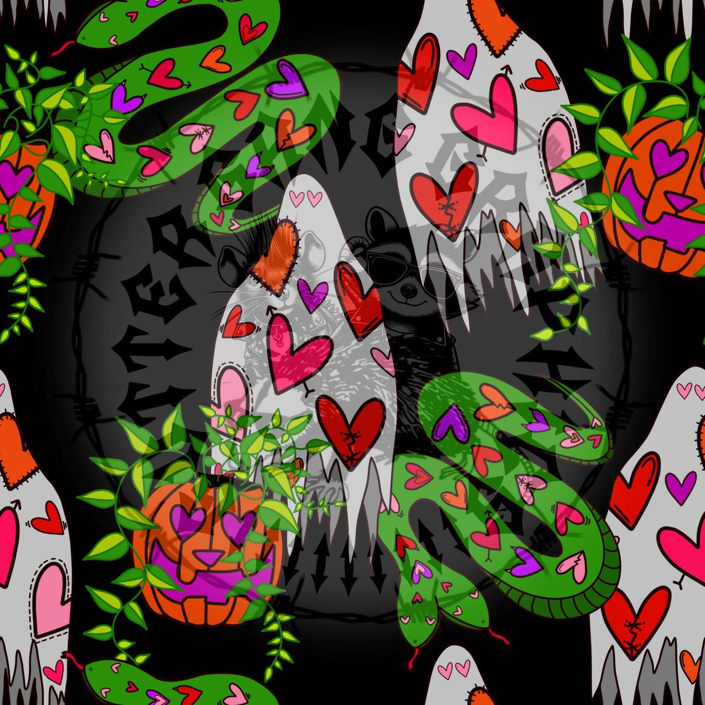 Spooky Valentine Crew Seamless File