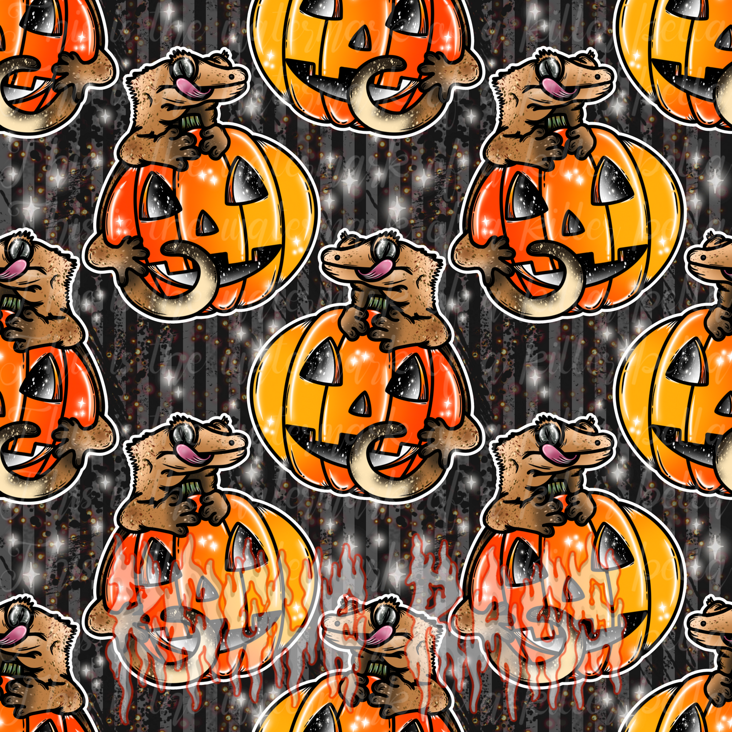 Crested Gecko Pumpkin #1 Seamless File