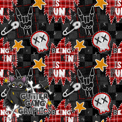 Nice is punk *red* Seamless File