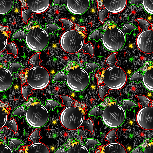 Ornament Bats Seamless File