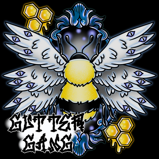 Blue Biblical Bee PNG