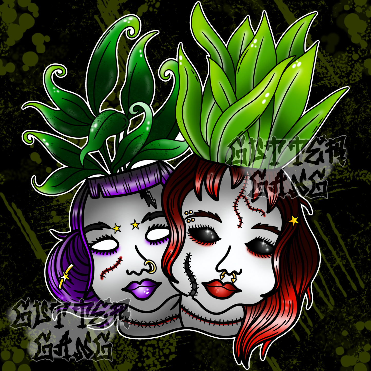 Conjoined Planter PNG