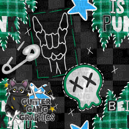 Nice is punk *green* Seamless File