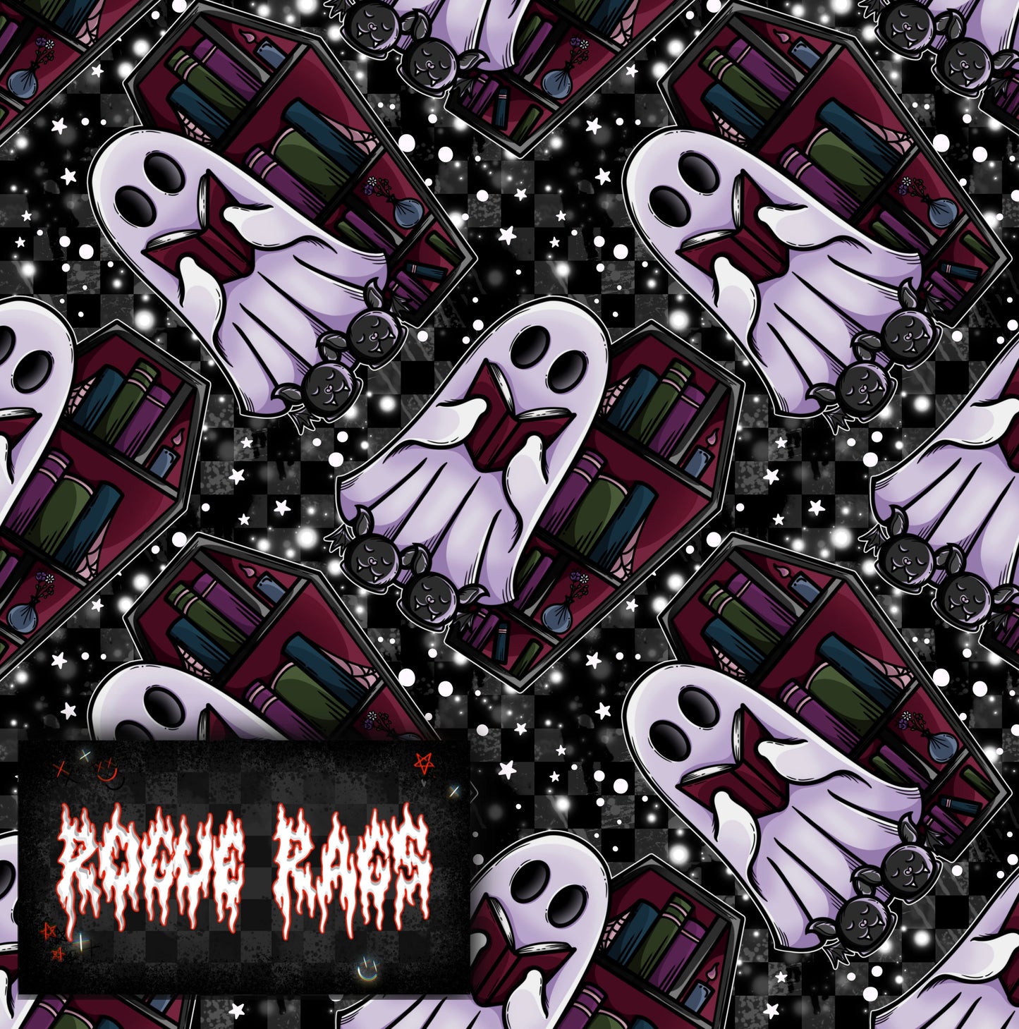 Bookish Ghostie #5 Seamless File