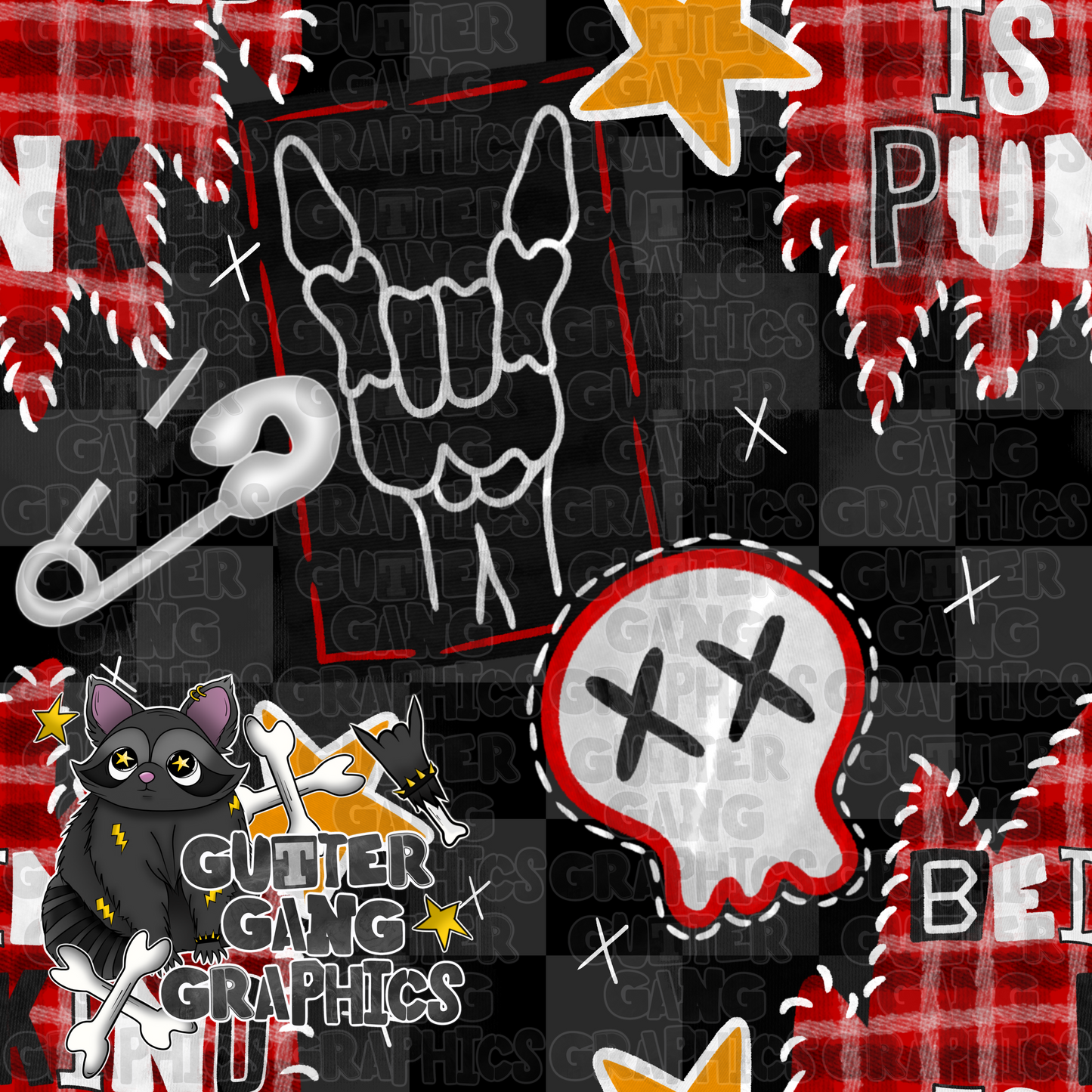 Nice is punk *red* Seamless File