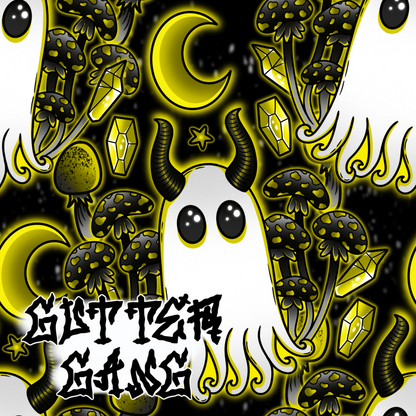 Yellow Haunted Mushies Seamless File