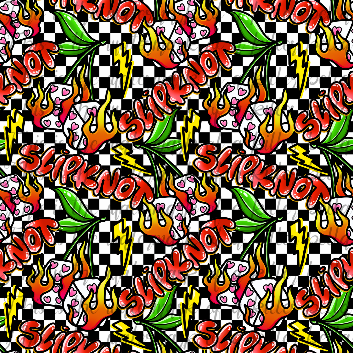 Flame Dice Seamless File