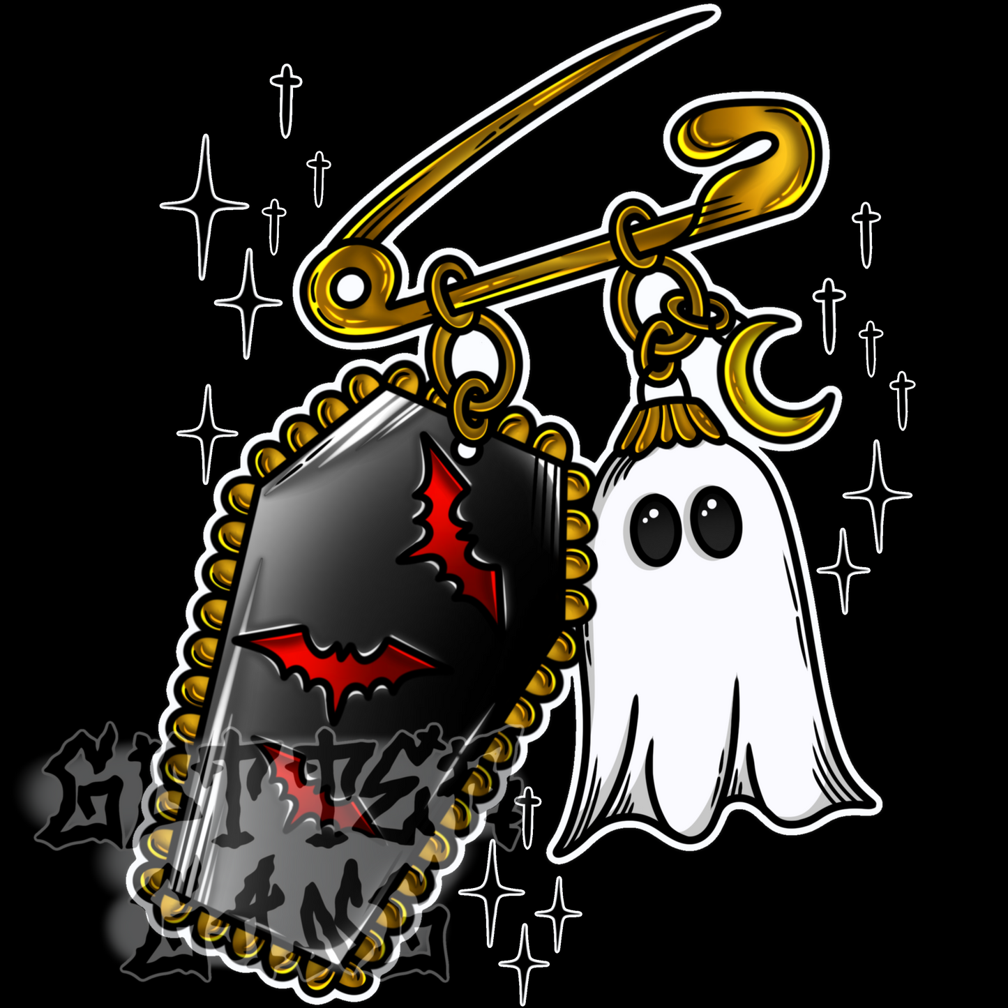 Spooky Pins PNG