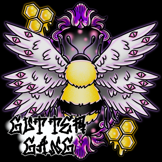 Purple Biblical Bee PNG