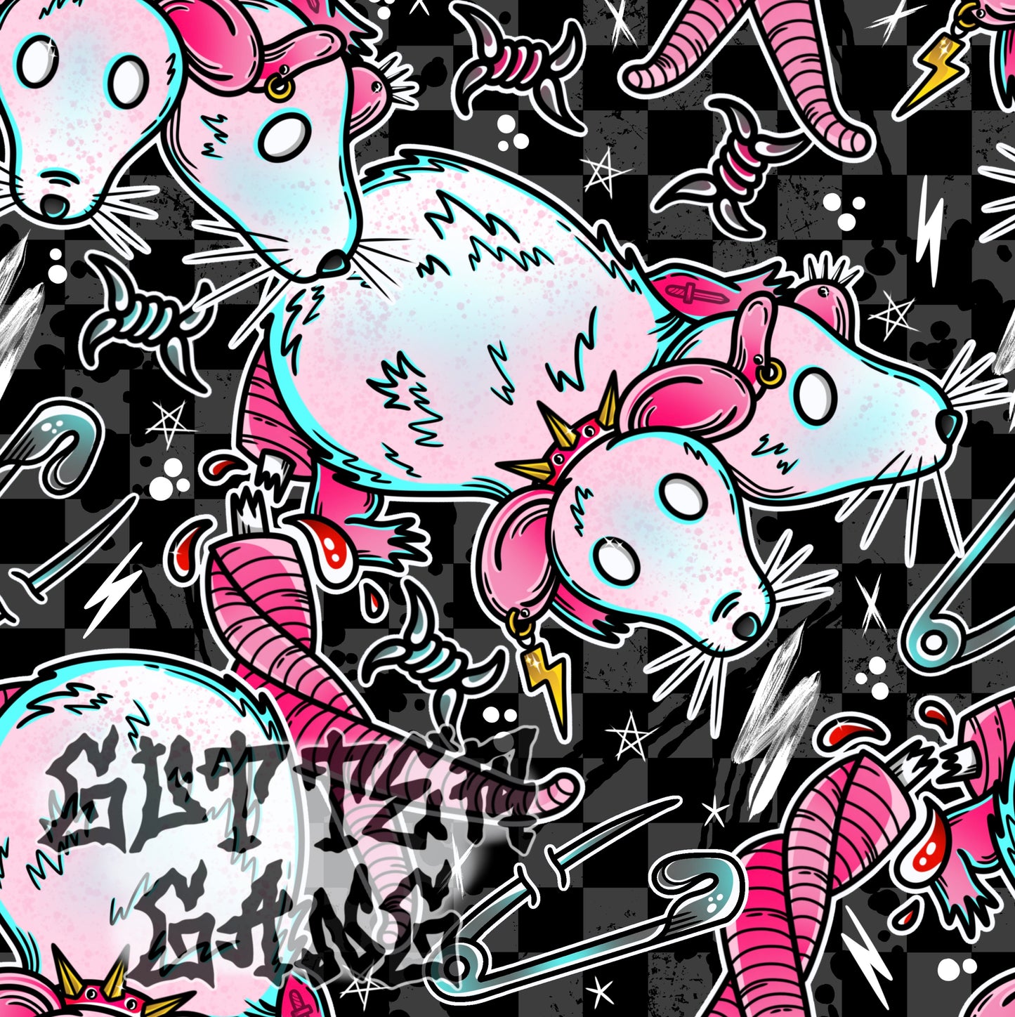 Gutter Babe #2 Seamless File