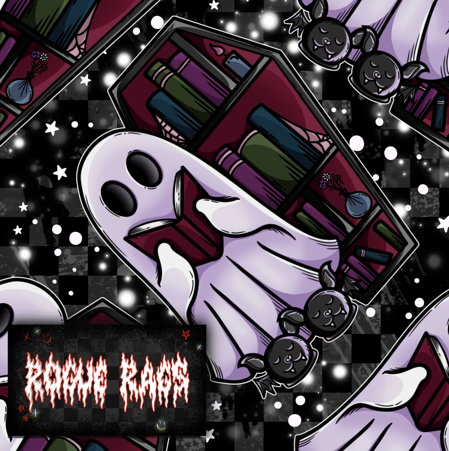 Bookish Ghostie #5 Seamless File