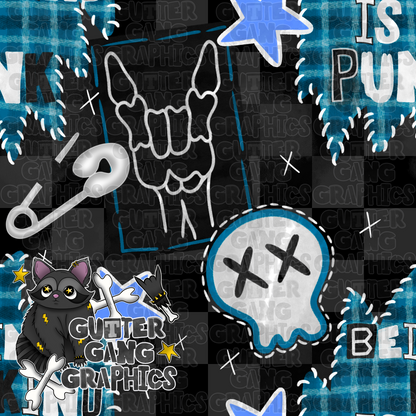Nice is punk *blue* Seamless File