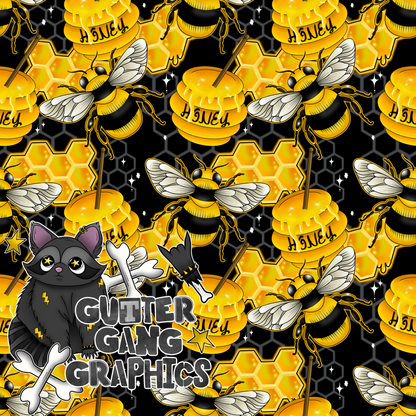 Honey Bee Seamless & PNG 3pc Pack