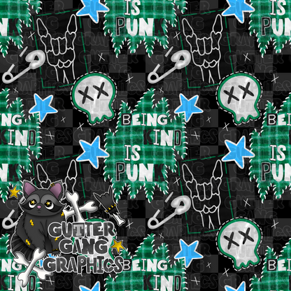 Nice is punk *green* Seamless File