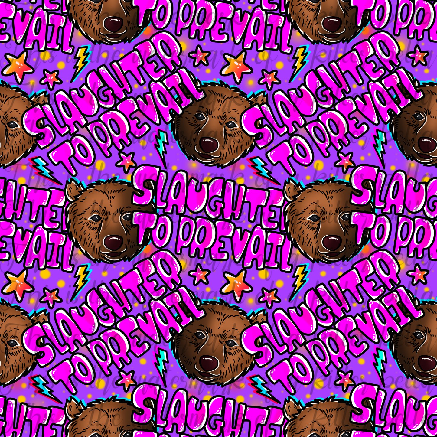 Pink STP Bear Seamless File