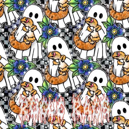 Leopard Gecko Ghostie #1 Seamless File