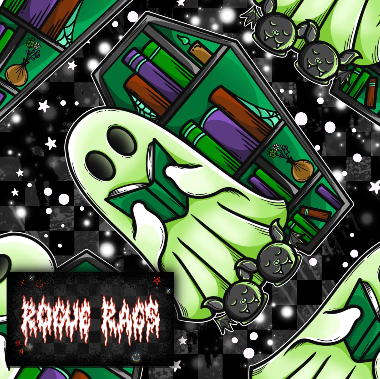 Bookish Ghostie #4 Seamless File