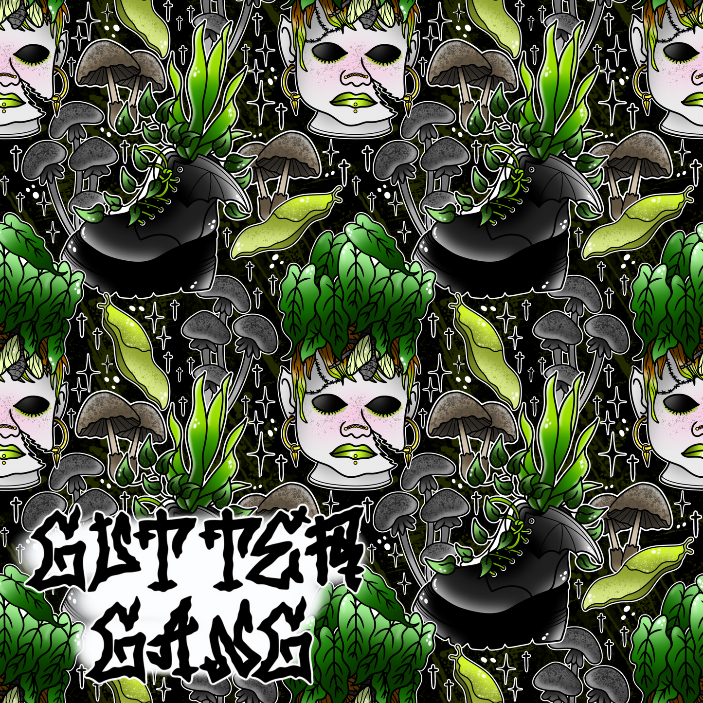 Doll Head Planter Seamless File